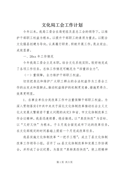 文化局工会工作计划 (2).docx