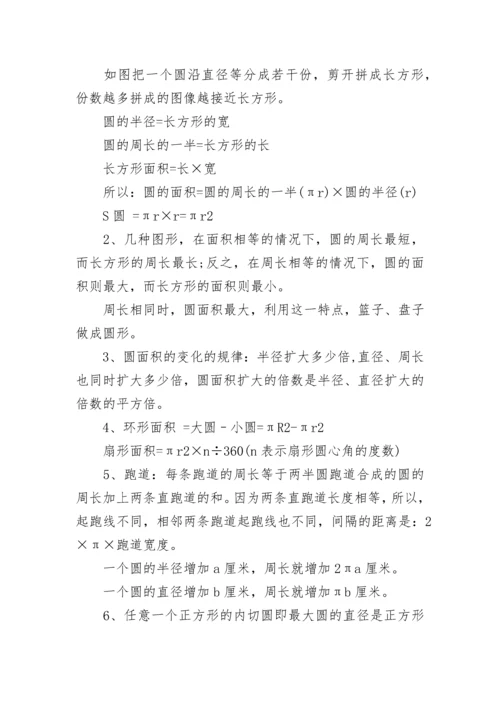 六年级上册数学知识点总结.docx