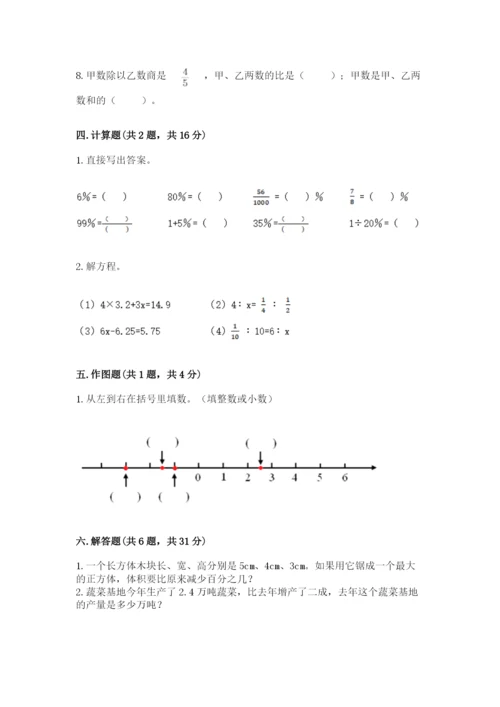 小升初数学期末测试卷及参考答案【夺分金卷】.docx