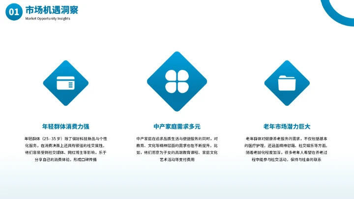 蓝色商务商业项目计划书PPT模板