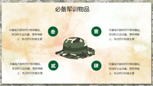 军训生活通用PPT模板