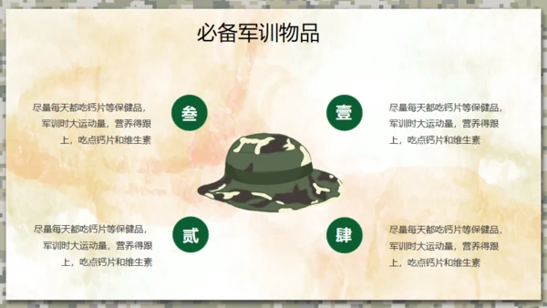 军训生活通用PPT模板