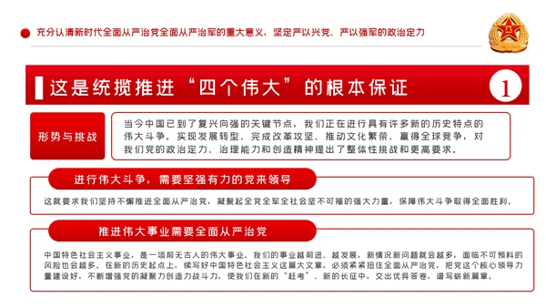 从严治军传承红色基因担当强军重任部队党课PPT