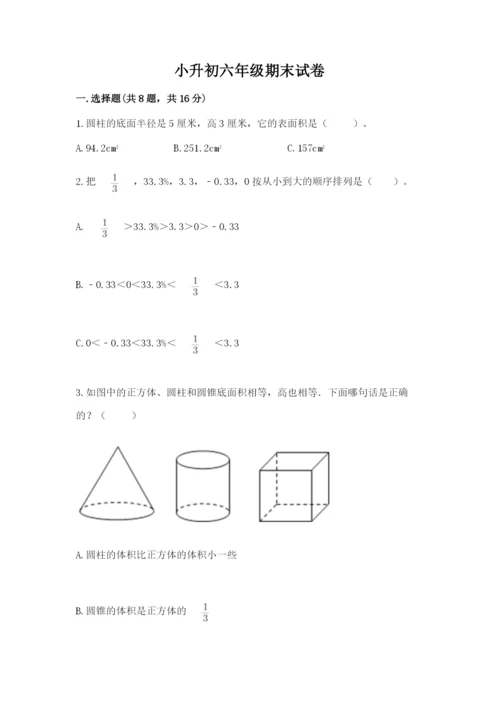 小升初六年级期末试卷（研优卷）.docx