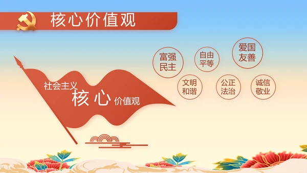 欢庆喜迎国庆节主题班会动态PPT模板