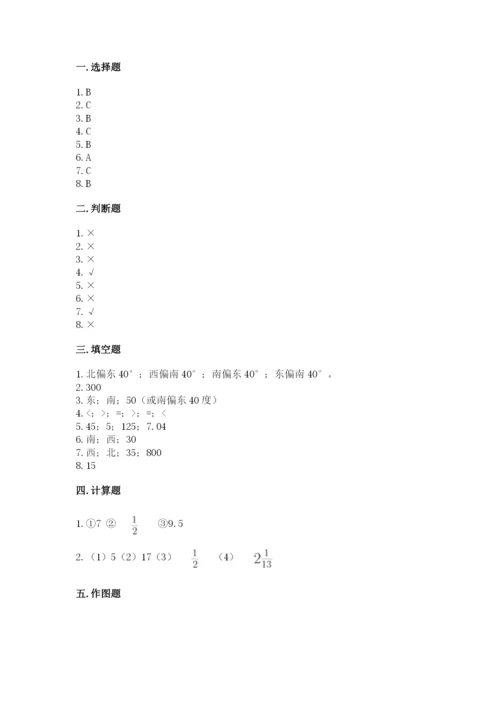 人教版六年级上册数学期中测试卷（黄金题型）.docx