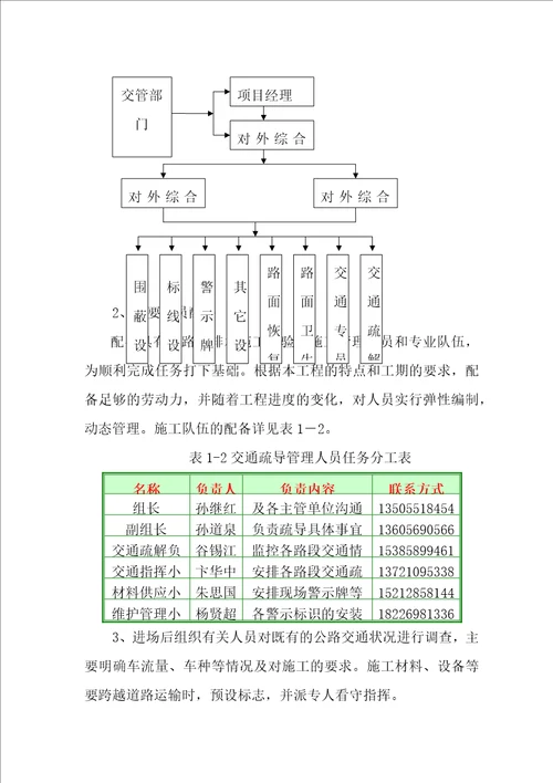 市政道路工程交通疏导方案