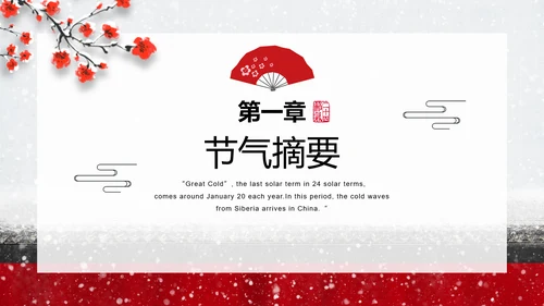 中国传统二十四节气大寒PPT教学课件