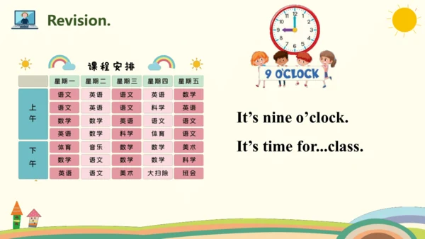 Unit 2 My week Part A Let's learn & Let's play课件（共