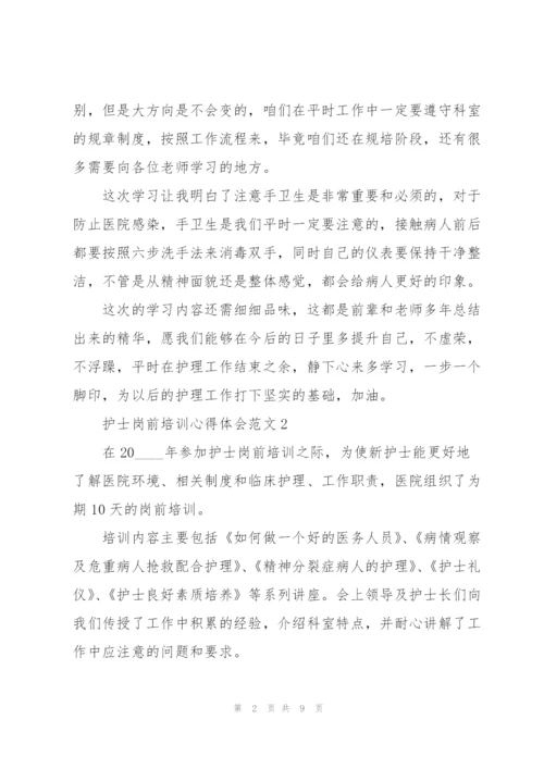 护士岗前培训心得体会范文.docx