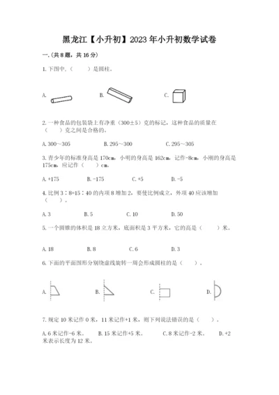 黑龙江【小升初】2023年小升初数学试卷带答案（能力提升）.docx