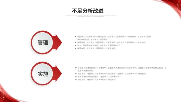 红色简约微粒体季度工作总结述职报告工作汇报ppt模板