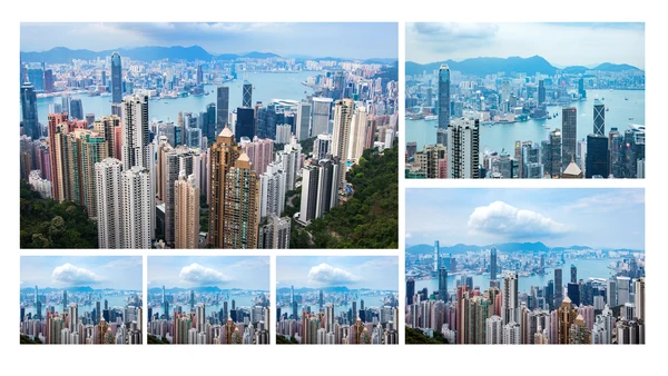 高清摩天大楼香港旅游画册PPT模板