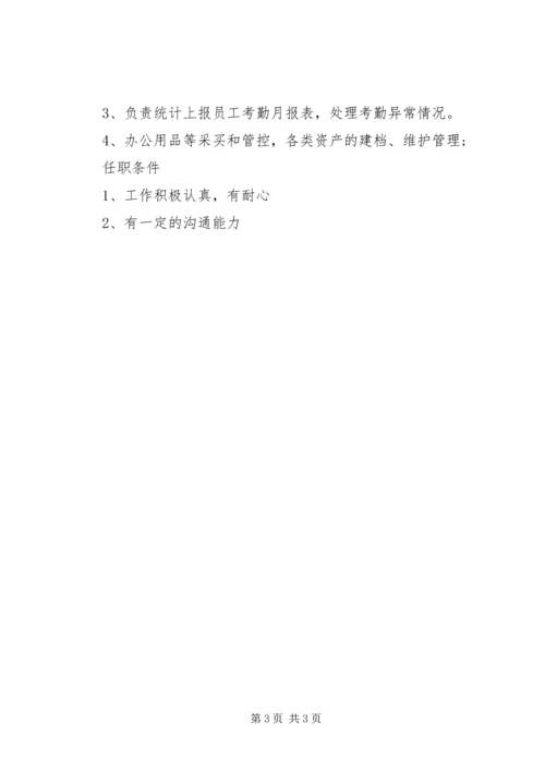 人力资源助理的基本职责.docx