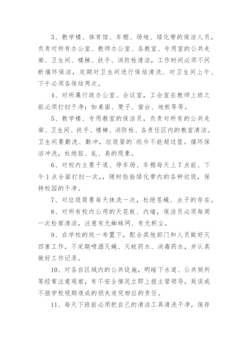 学校清洁工岗位职责.docx
