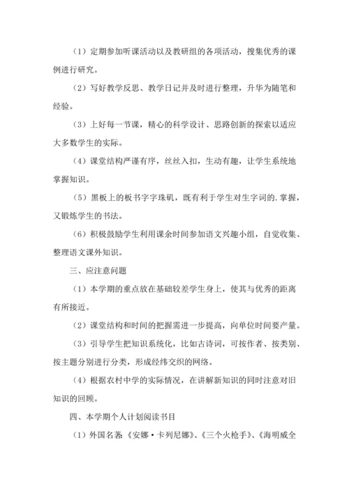 语文教学的工作计划.docx
