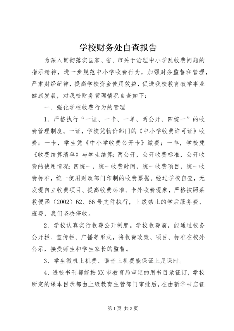 学校财务处自查报告 (4).docx