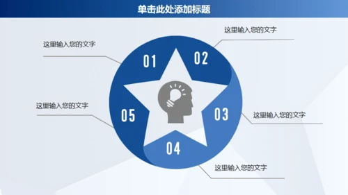 蓝色商务年终工作汇报通用PPT模板