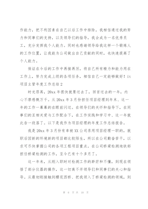 it项目主管年度工作总结.docx