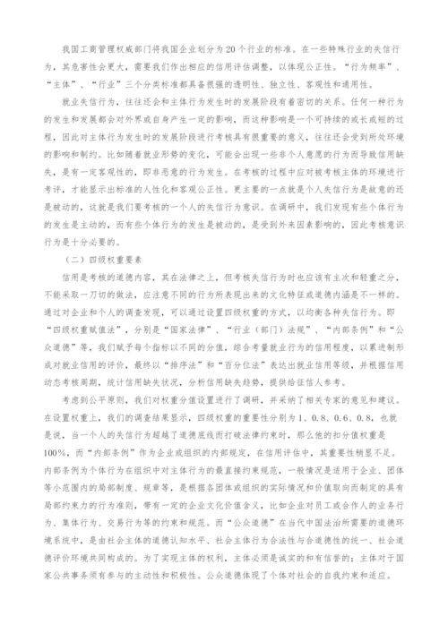 大学生就业信用标准积分计算模型设计.docx