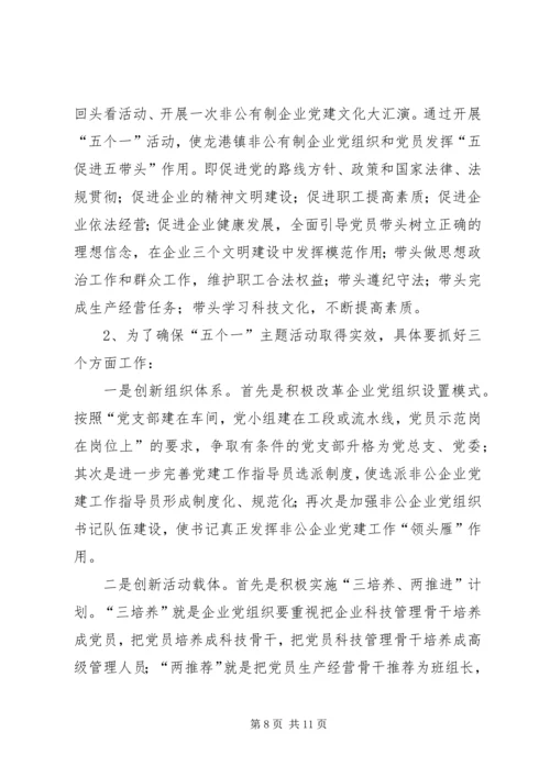 乡镇非公党建工作总结暨工作安排.docx