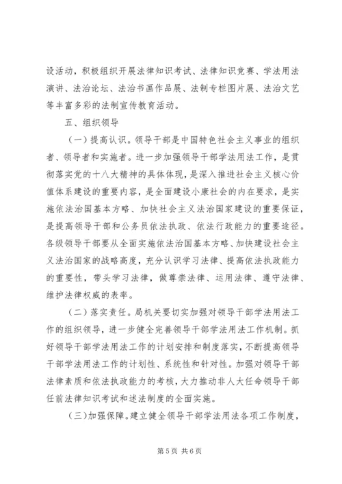 领导干部学法用法活动方案.docx