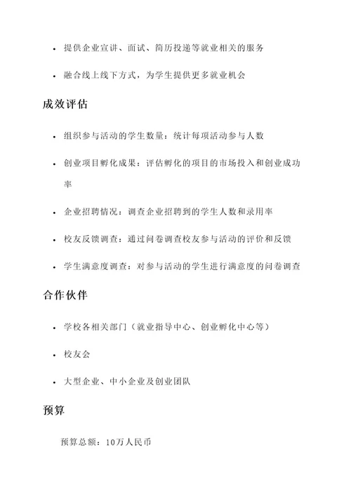 大学生就业创业话题策划案