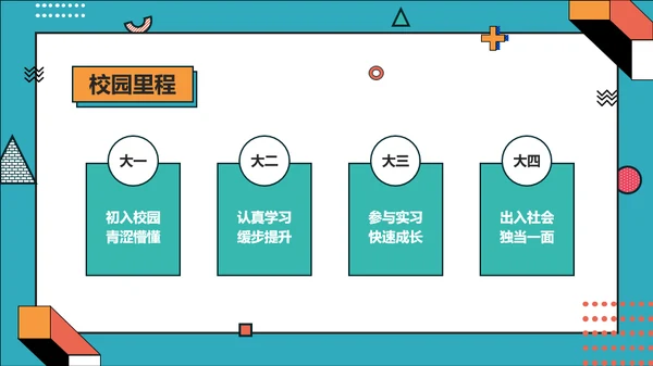 青橙色创意设计求职简历PPT模版