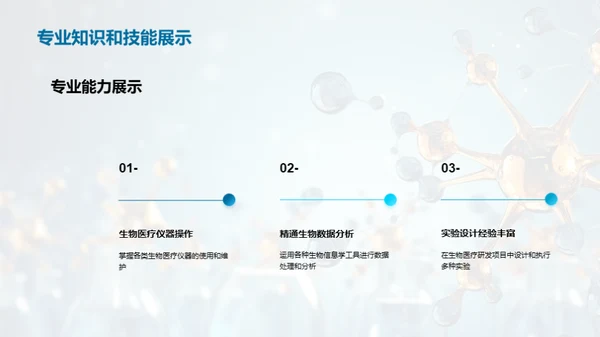 商务风生物医疗总结汇报PPT模板