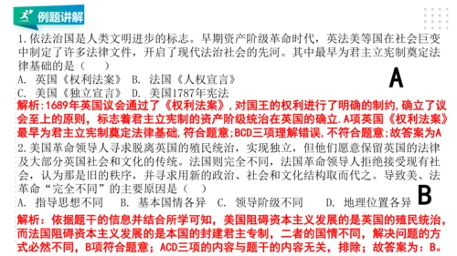 第六单元 资本主义的兴起与资产阶级革命 精品复习课件（40张PPT）
