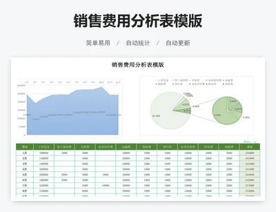 销售费用分析表模版