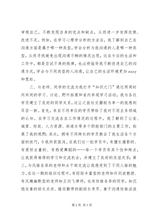 妇干班培训学习体会(上传).docx