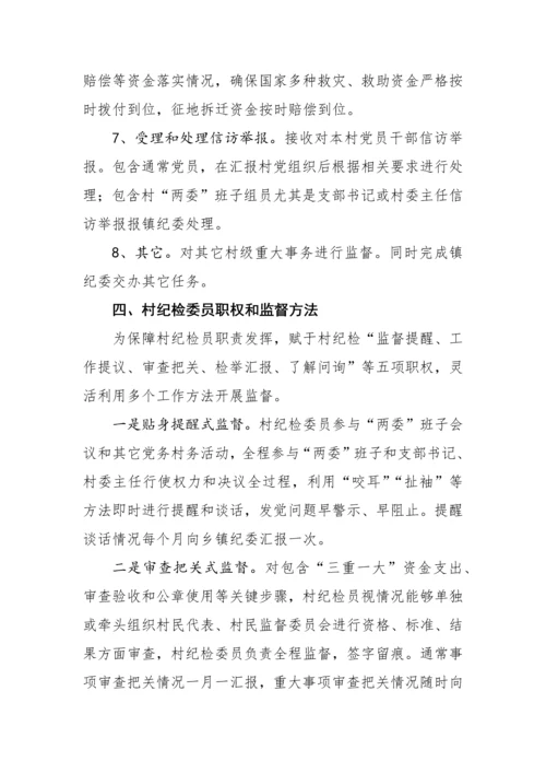 农村纪检员实施专业方案.docx