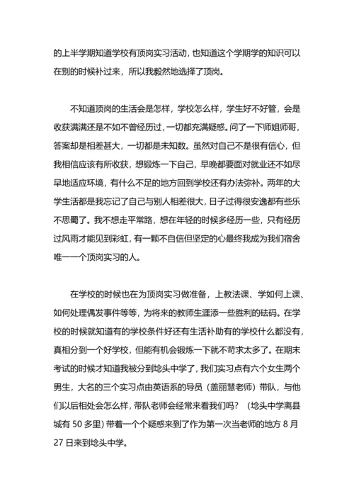 冬季顶岗实习个人总结.docx