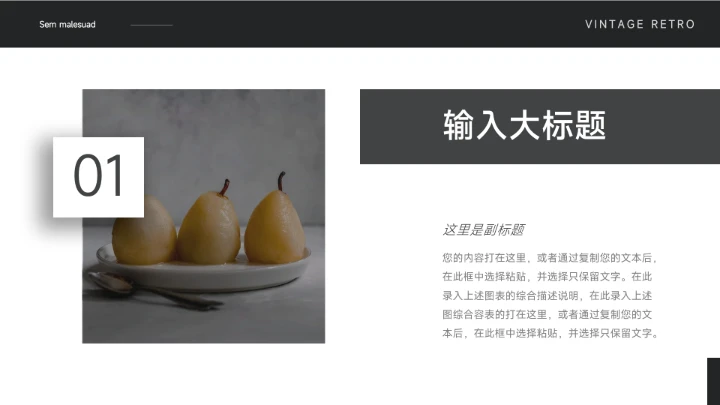 黑色极简主义黑白企业市场计划书PPT模板