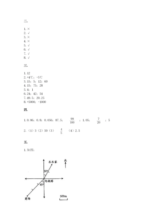 北京版数学小升初模拟试卷精品【名师推荐】.docx