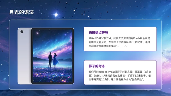 紫色创意风七夕文化月下告白余生多指教PPT模板