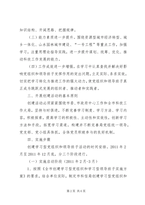 街道创建学习型党组织实施方案 (2).docx