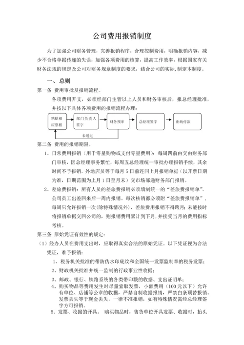 公司费用报销制度.docx