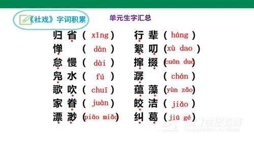 部编版语文八下第一单元复习课件+知识梳理+大单元整合课件+33张