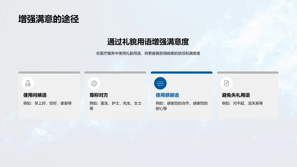 医疗礼仪提升讲座PPT模板