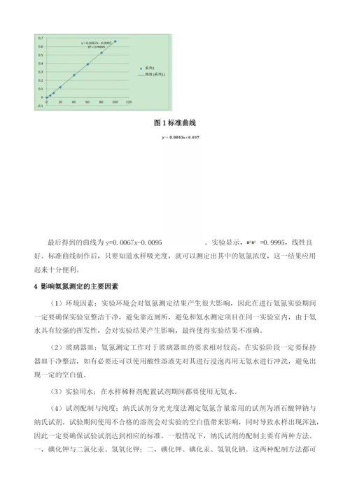 浅谈纳氏试剂分光光度法对水中氨氮的测定1.docx