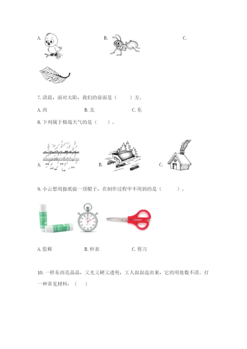 教科版二年级上册科学期末考试试卷（典型题）.docx