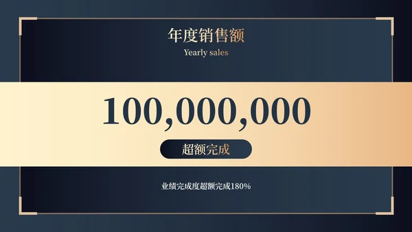 金箔高端大气商务年终总结PPT模板