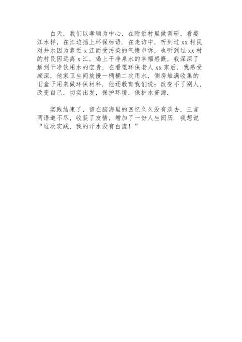 初中暑期社会实践体会与感悟.docx