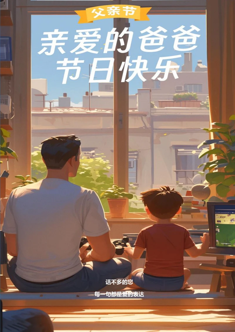 节日快乐父亲节海报