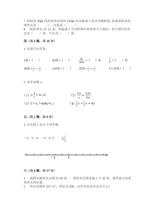 小学六年级数学毕业试题精品（考点梳理）.docx