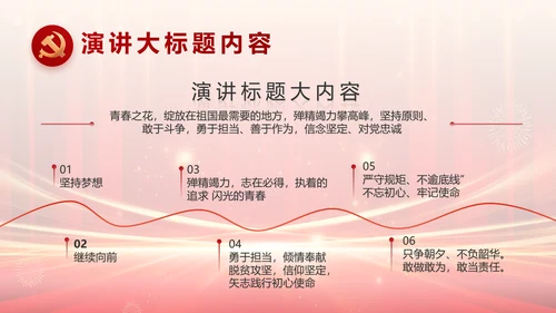 党支部党员大会风采展示动态PPT