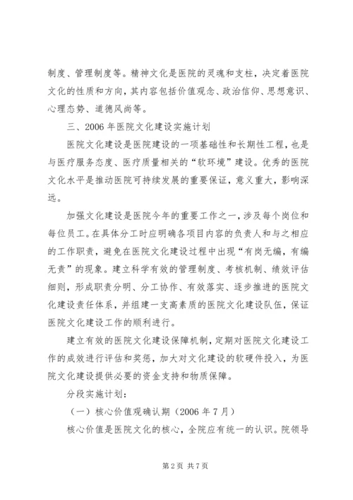 人民医院文化建设方案及计划.docx