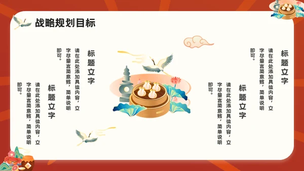国潮风餐饮行业美食宣传通用PPT模板